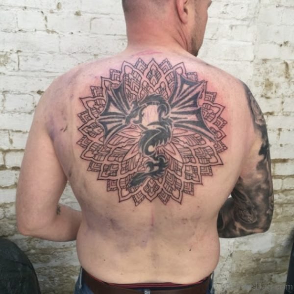 Wonderful Mandala Tattoo On Back