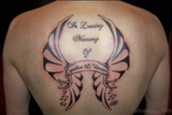 Wonderful Memorial Angel Tattoo