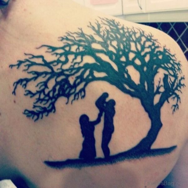  Tree Tattoo Design On Back