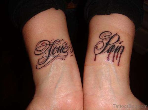 Word Tattoo On Wrist