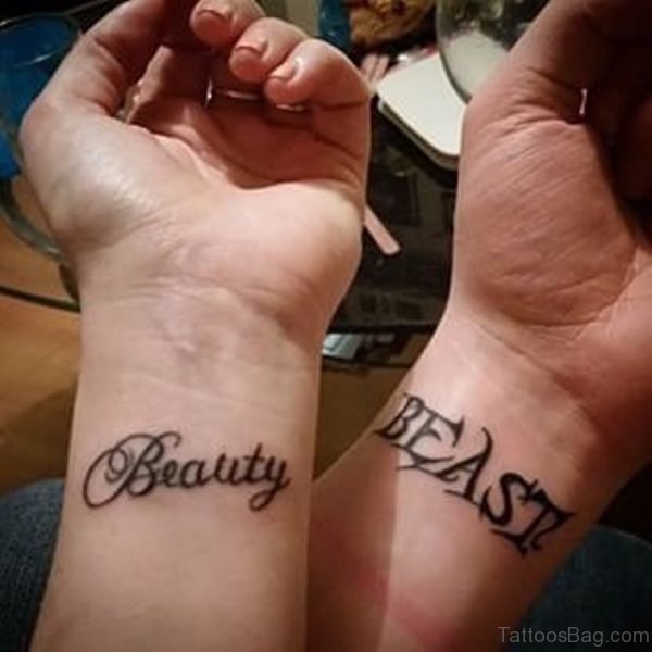 Wording Tattoo On Wrists