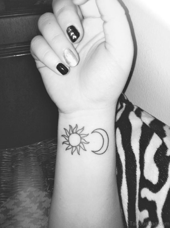  Sun And Moon Tattoo