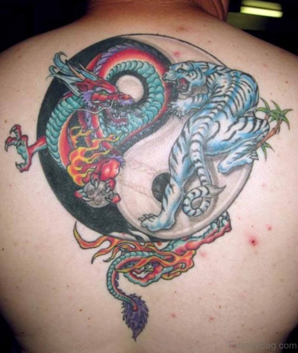 Yin Yang Tiger And Dragon Tattoo