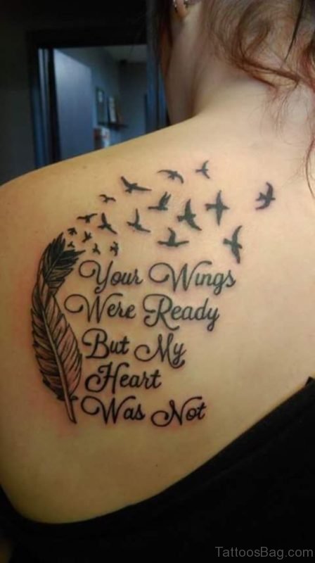 Your Wings Were Ready Memorial Angel Tattoo