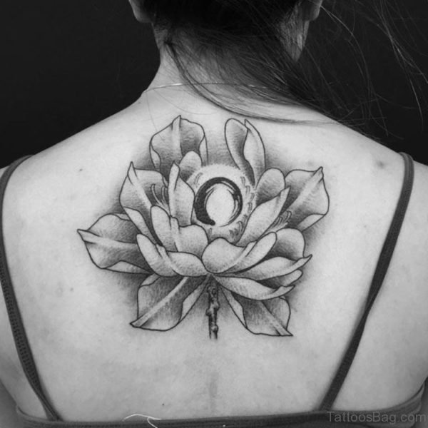 Zen Flower Tattoo On Back