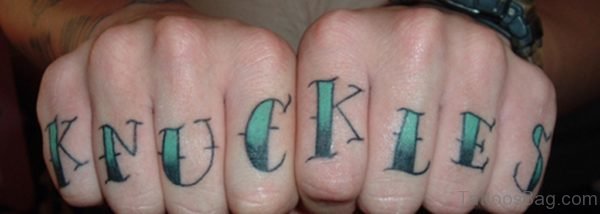 knuckles Word Tattoo