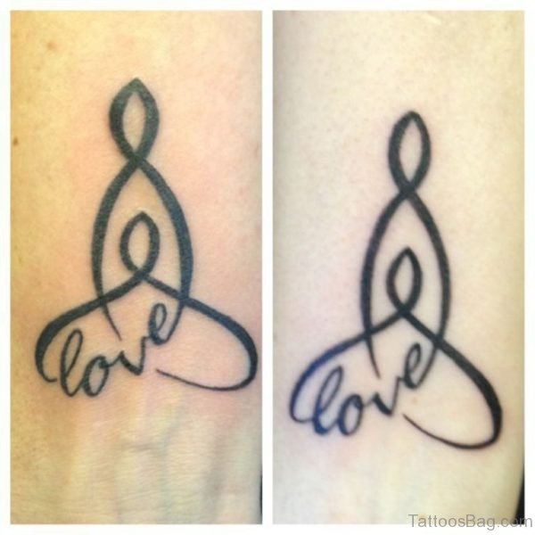 love Celtic knot Tattoo On Wrist