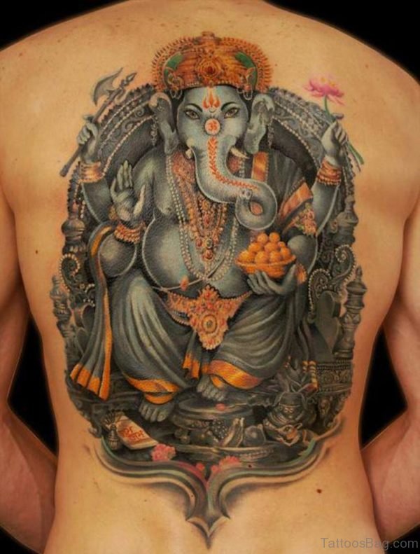 3D Ganesha Tattoo 