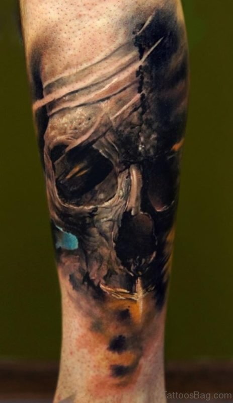 3D Skull Tattoo