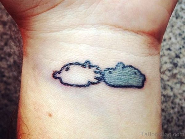 Adorable Cloud Tattoo On Wrist