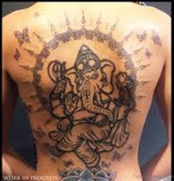 Adorable Ganesha Tattoo