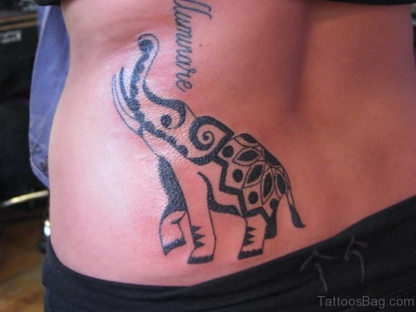 African Elephant Tattoo