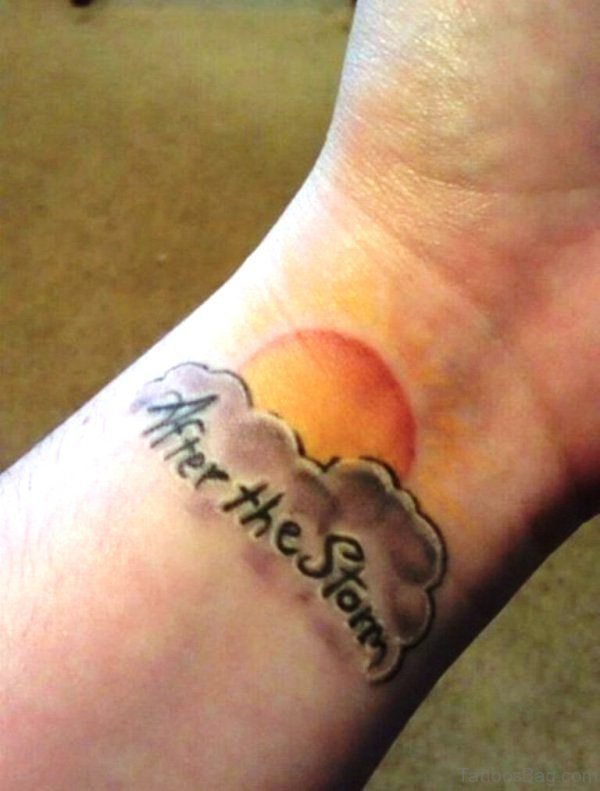 After The Sun Tattoo On Wrist 