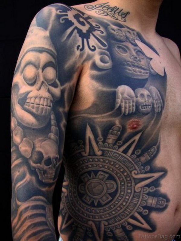Amazing Aztec Tattoo