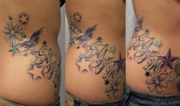 Amazing Butterfly Stars Tattoo