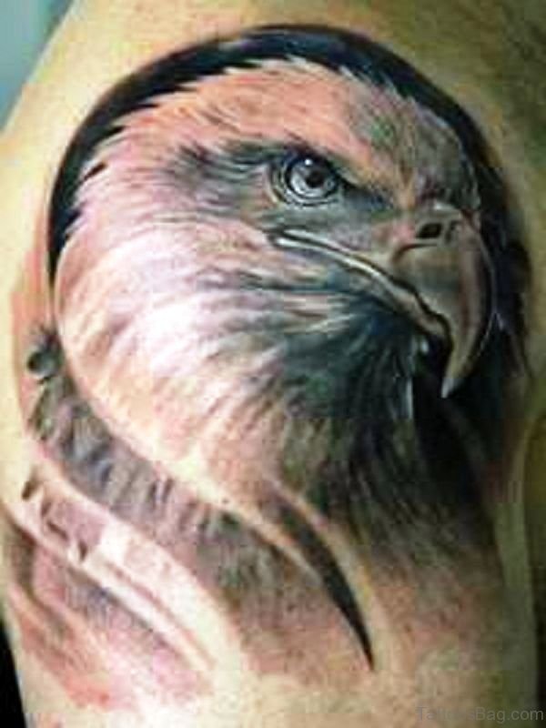Amazing Eagle Shoulder Tattoo Design