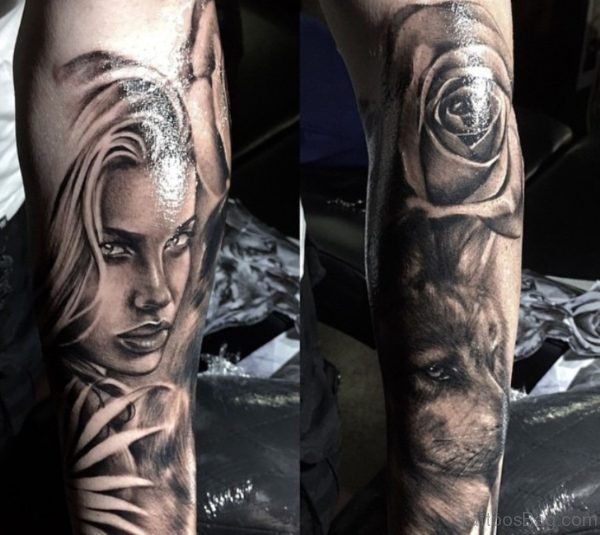 Amazing Girl Portrait Tattoo Designs