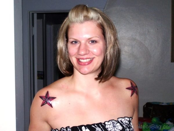 Amazing Star Shoulder Tattoo