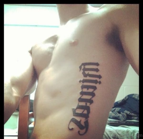 Ambigram Tattoo for Men