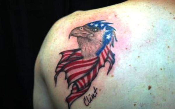American Eagle Shoulder Tattoo