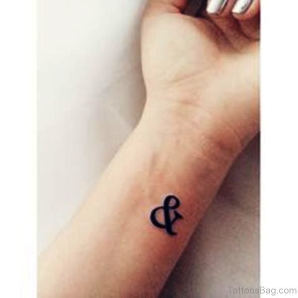 Ampersand Wrist Tattoo