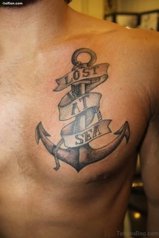 Anchor And Word Tattoo
