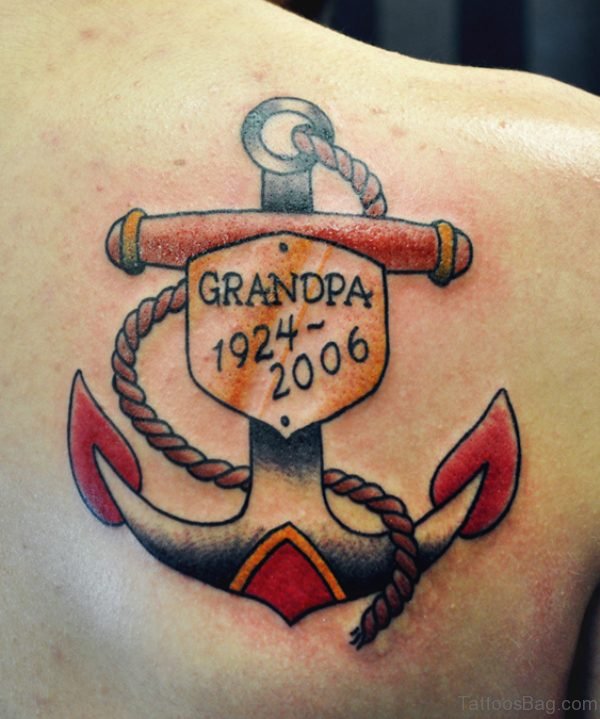 Anchor Grandpa Tattoo