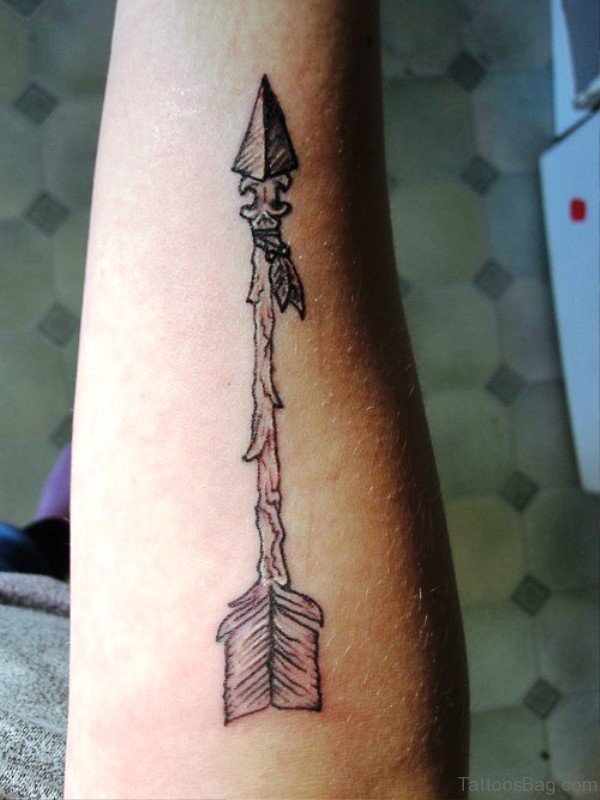 Ancient Arrow Tattoo Design 