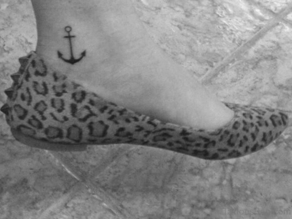 Ankle Anchor Tattoo Image