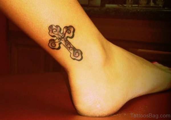 Ankle Cross Tattoo