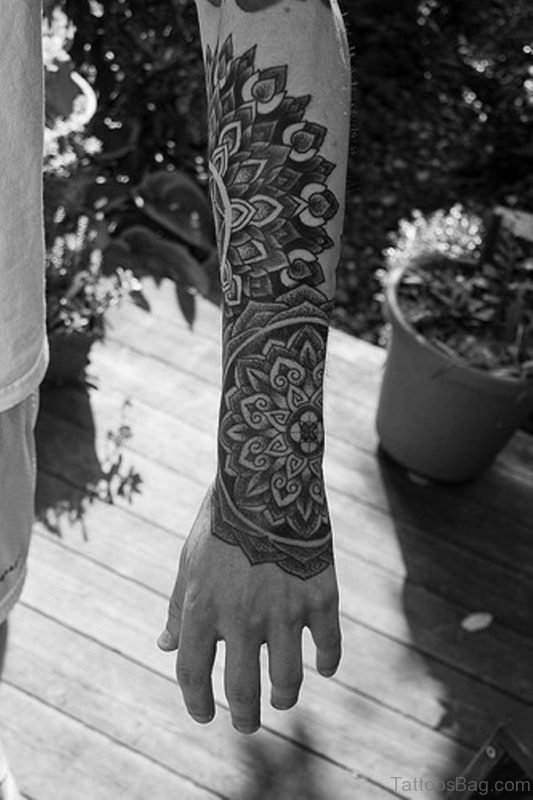 Arm Mandala Tattoo