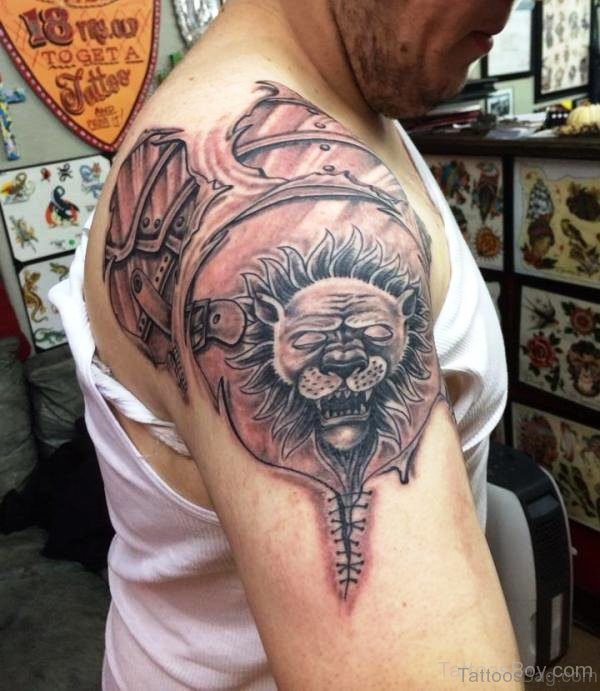 Armour Lion Tattoo