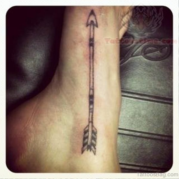 Arrow Tattoo On Foot Pic