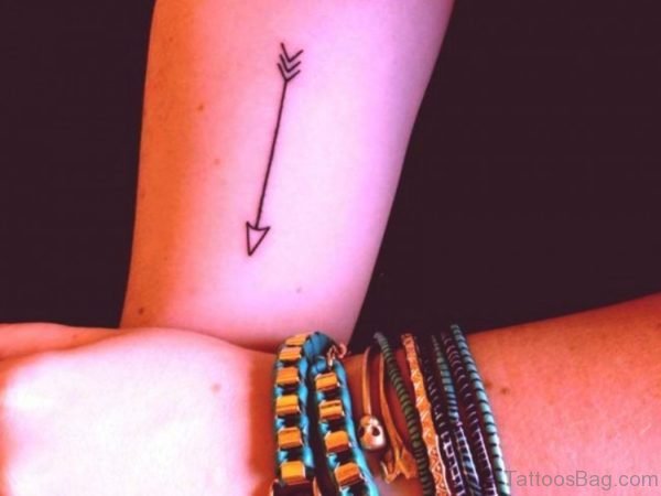 Arrow Tattoo On Girl Arm 