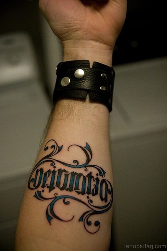 Attarctive Ambigram Tattoo