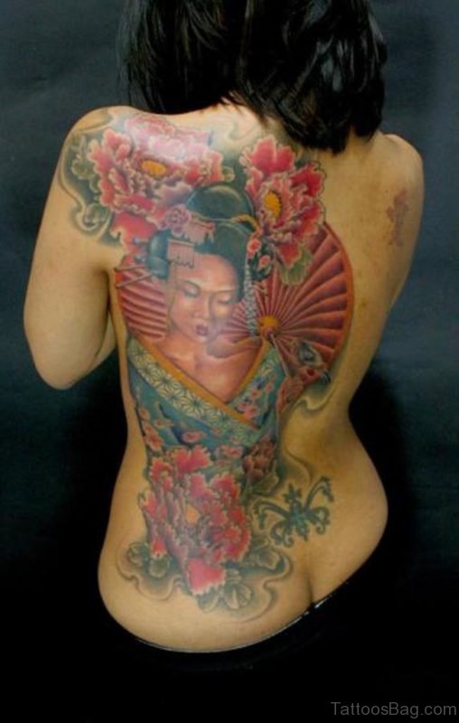 Attarctive Geisha Tattoo