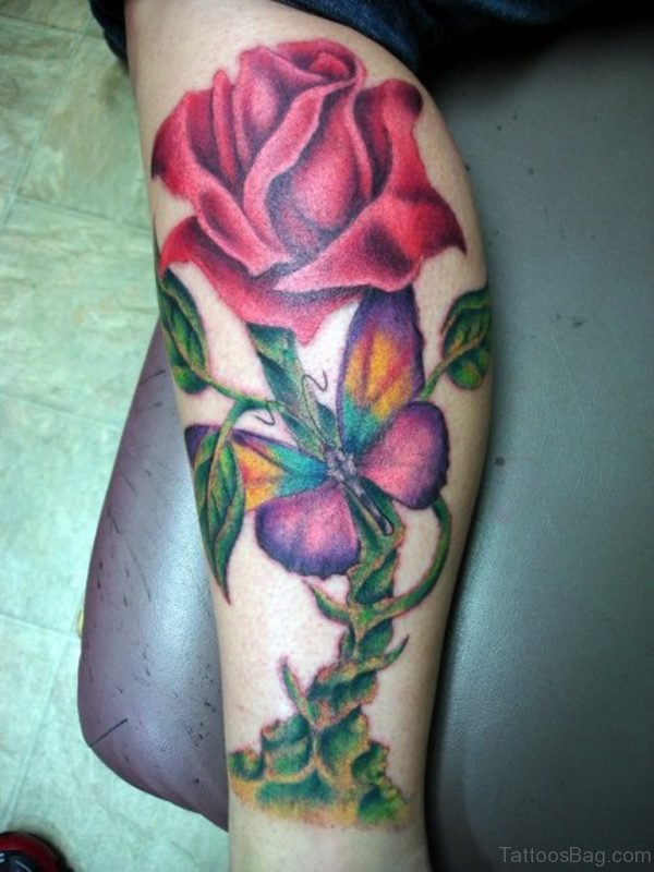 Attarctive Rose Tattoo