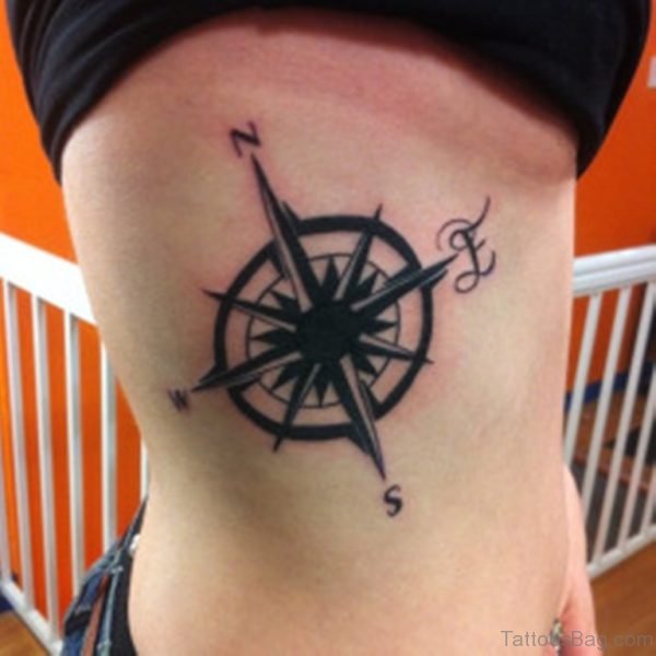 Attractive Compass Tattoo 