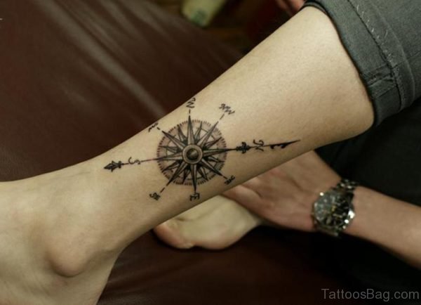 Attractive Compass Tattoo