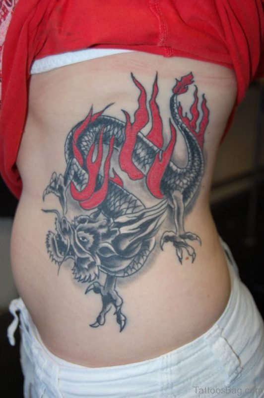 89 Best Dragon Tattoos For Rib