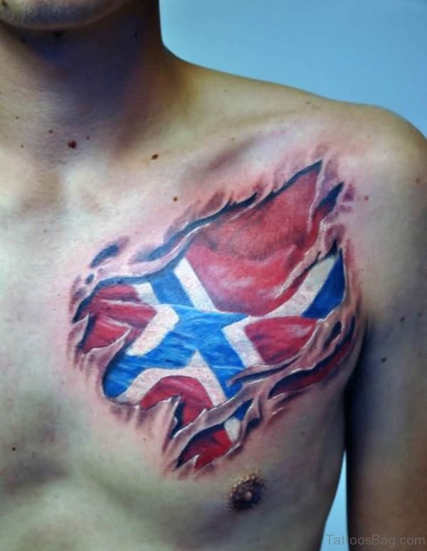 Attractive Flag Tattoo