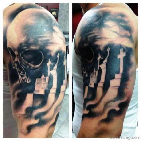 Attractive Skull Tattoo 