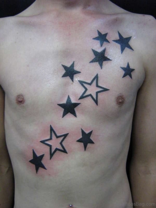 51 Great Stars Tattoos On Chest