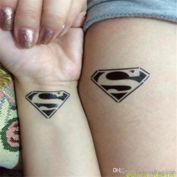 Attractive Superman Tattoo On Wrist