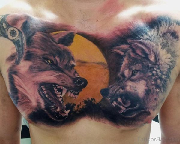 Attractive Wolf Tattoo 