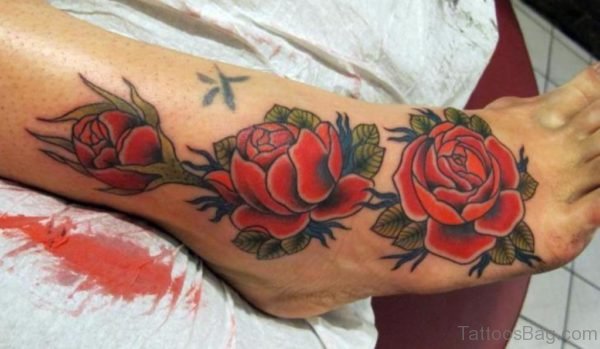 Awesome Rose Tattoo Image