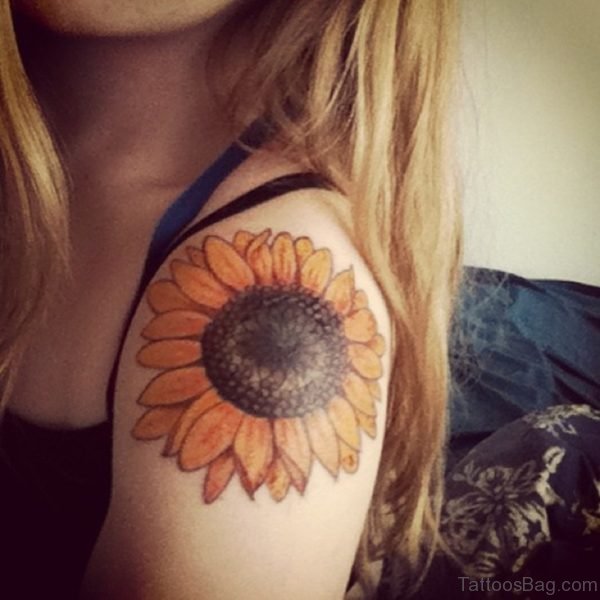 Awesome Sunflower Tattoo