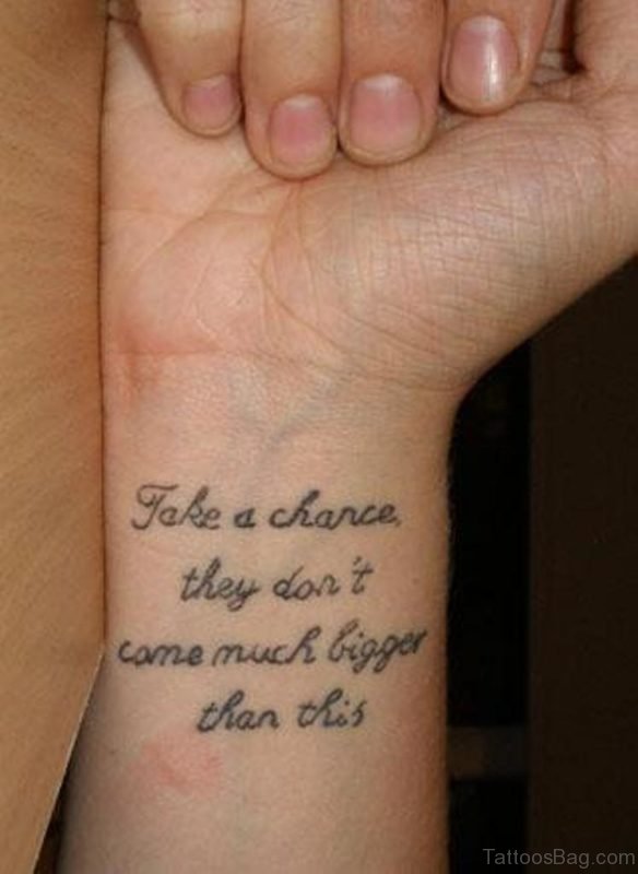 Awesome Wording Tattoo 