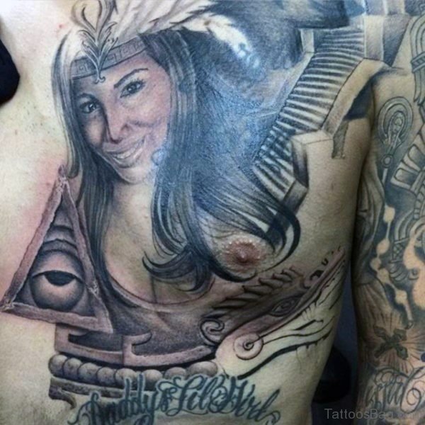 Aztec Girl Tattoo