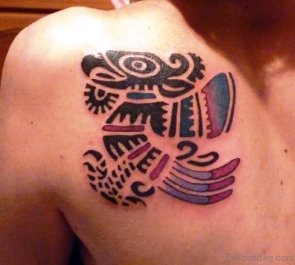 Aztec Shoulder Designer Tattoo